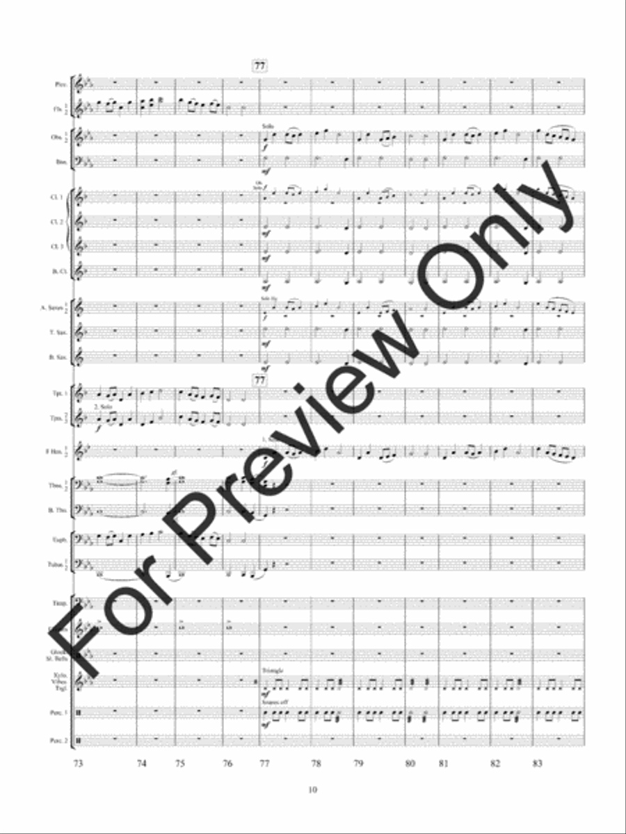 Winterfest (Score) Concert Band scores gallery preview page 13