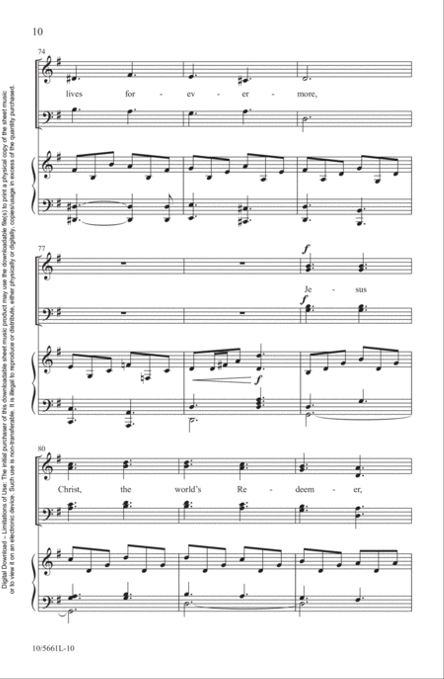 O Praise the Living King! 4-Part scores gallery preview page 10