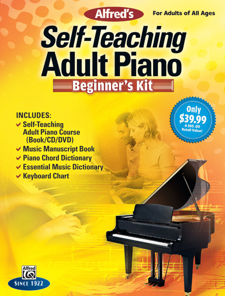 Alfred's Self-Teaching Adult Piano Beginner's Kit image number null