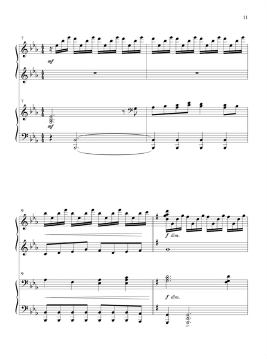 The Glories of My God and King Piano Duet scores gallery preview page 7