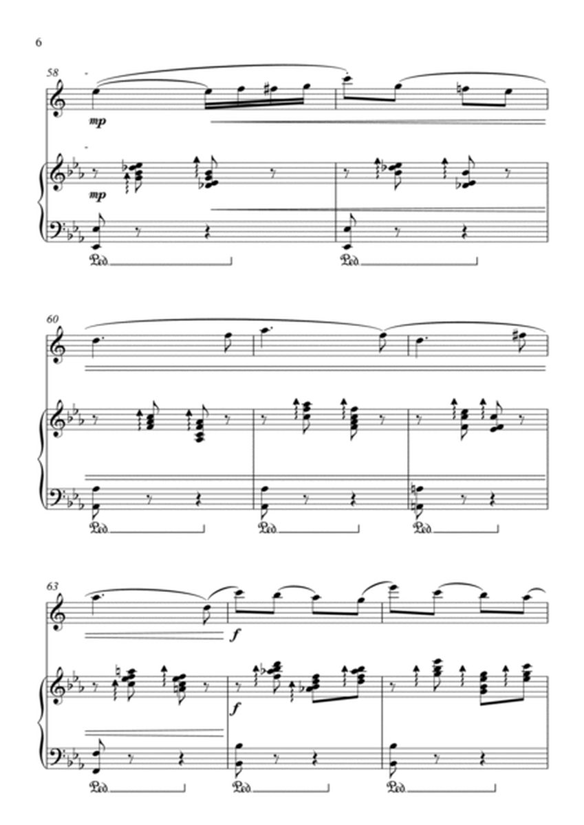 Spring Song (Fruhlingslied) - Alto Sax and Piano image number null