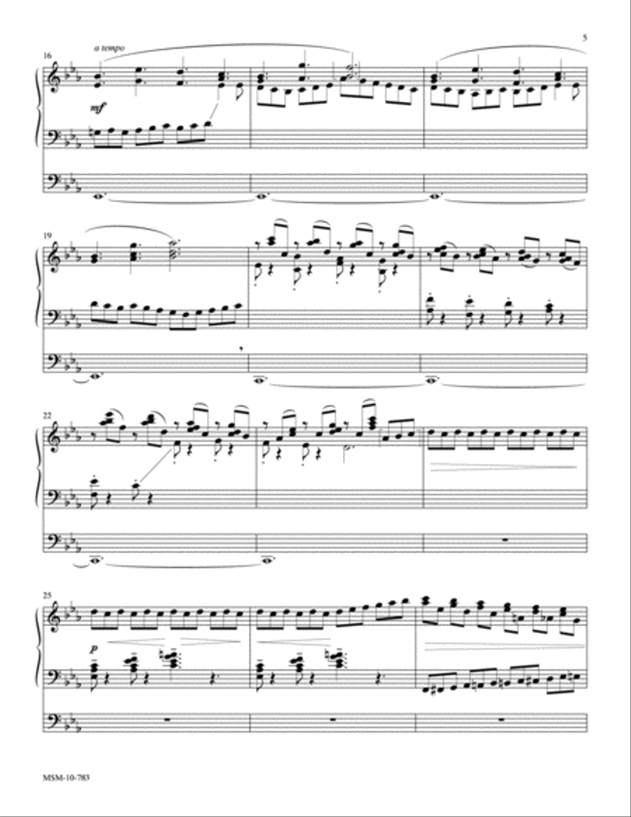 Four Organ Solos in Various Styles Organ scores gallery preview page 5