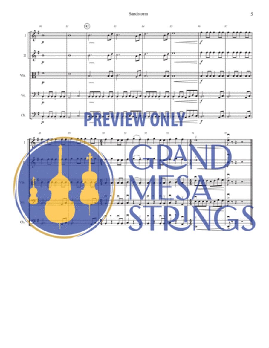 Sandstorm String Orchestra scores gallery preview page 6