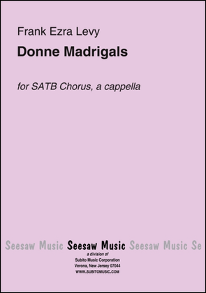 Book cover for Donne Madrigals