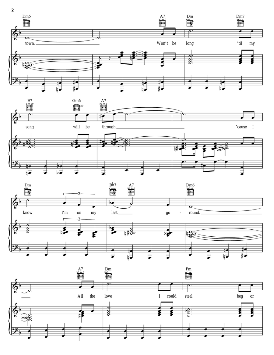 Blue Prelude Blue Prelude Piano, Vocal, Guitar scores gallery preview page 2