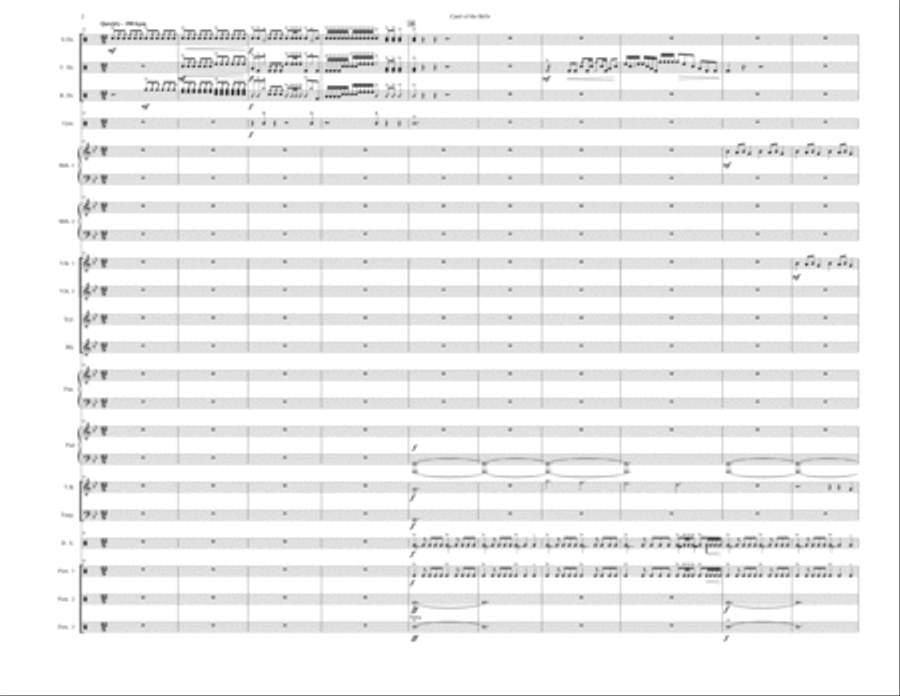 Carol of the Bells Carol of the Bells Percussion Ensemble scores gallery preview page 2