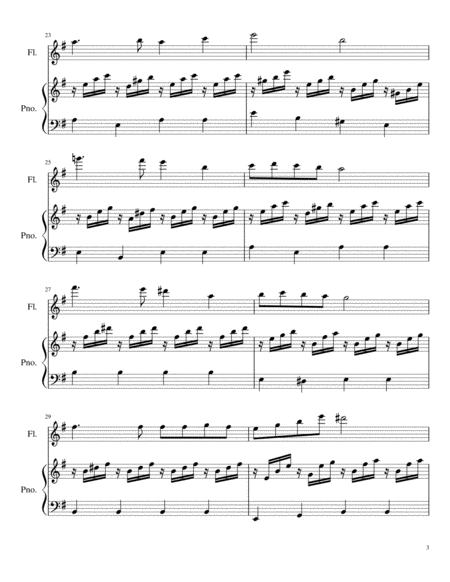Opus 119a, Intermezzo for Flute & Piano (Score & Part) image number null