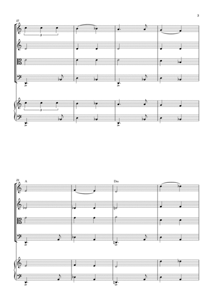 Habanera - Carmen - Georges Bizet, for String Quartet in a easy version with piano and chords image number null