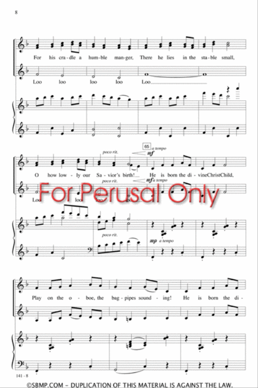 Sing We Now of Christmas - SSA Octavo SSA scores gallery preview page 8