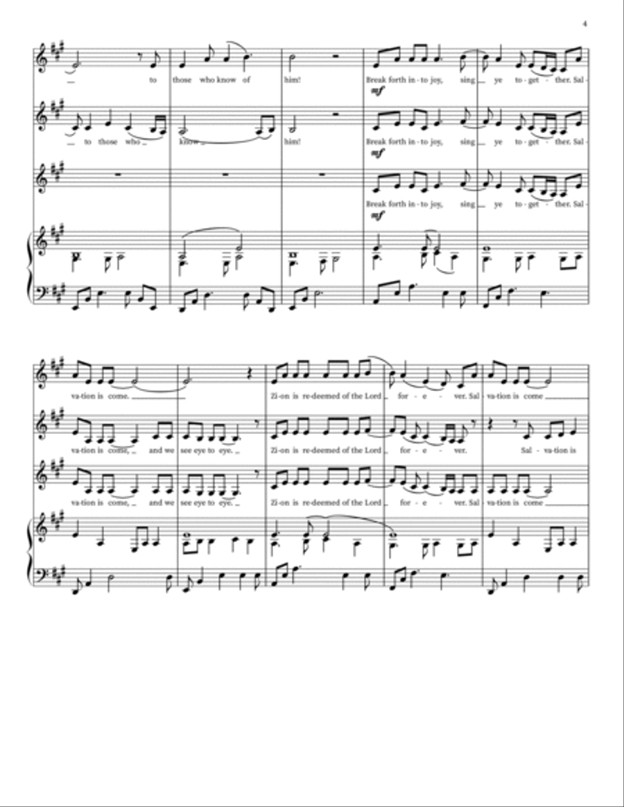Salvation Is Come Voice scores gallery preview page 4