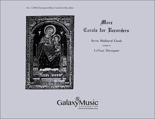 Book cover for More Carols for Recorders