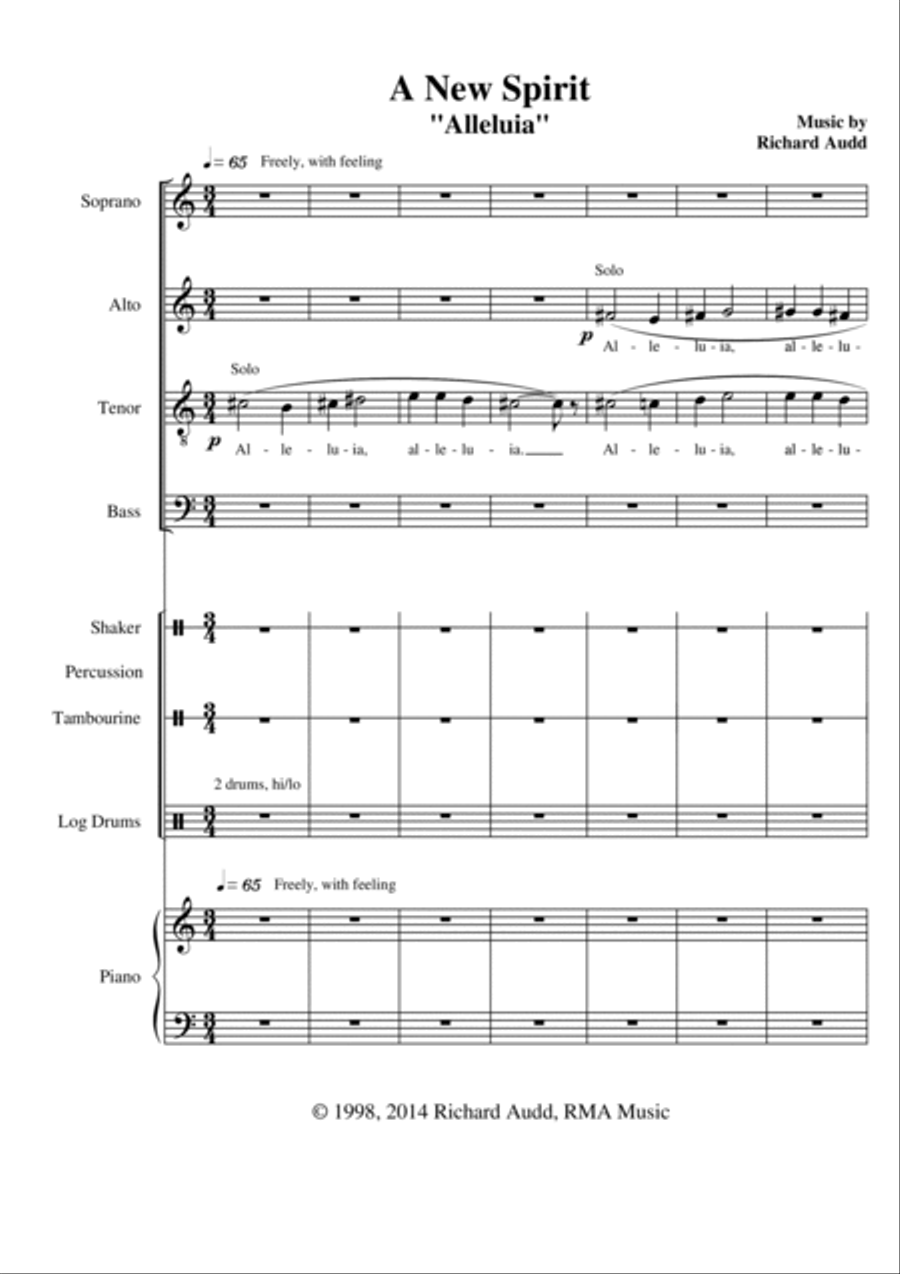 A New Spirit 4-Part scores gallery preview page 3
