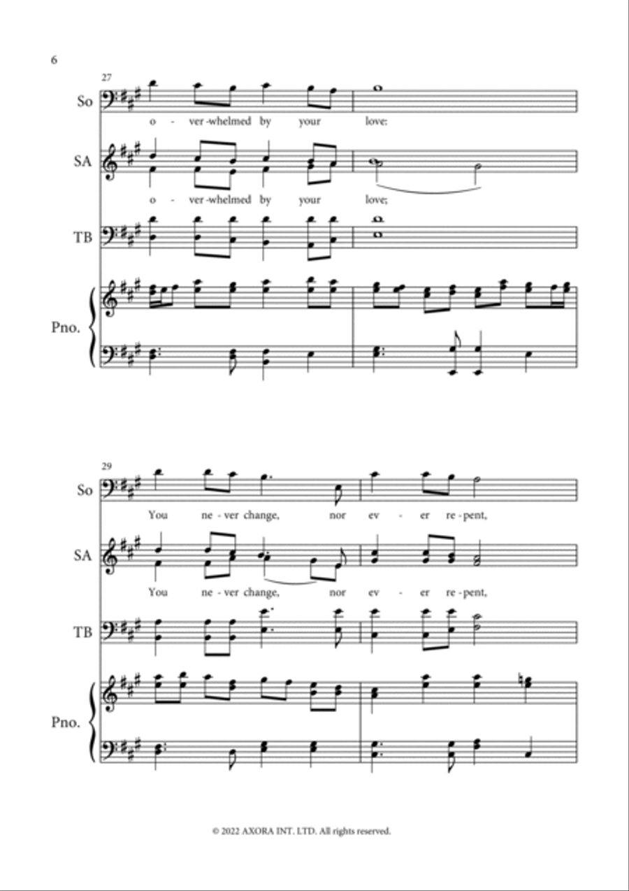 You Are The Only One You Are The Only One 4-Part scores gallery preview page 6