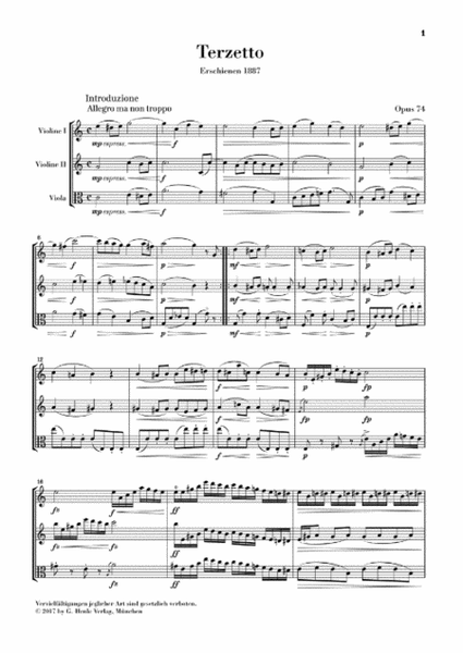 Terzetto C Major Op. 74