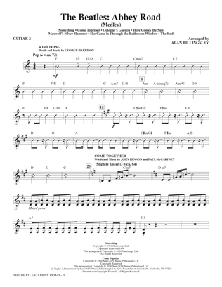 The Beatles: Abbey Road (Medley) (arr. Alan Billingsley) - Guitar 2