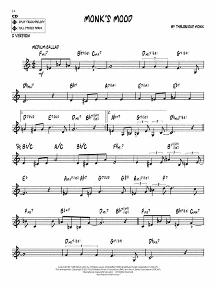 Thelonious Monk - Early Gems C Instrument scores gallery preview page 5