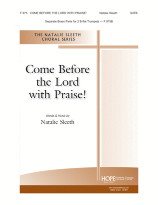 Book cover for Come Before the Lord with Praise
