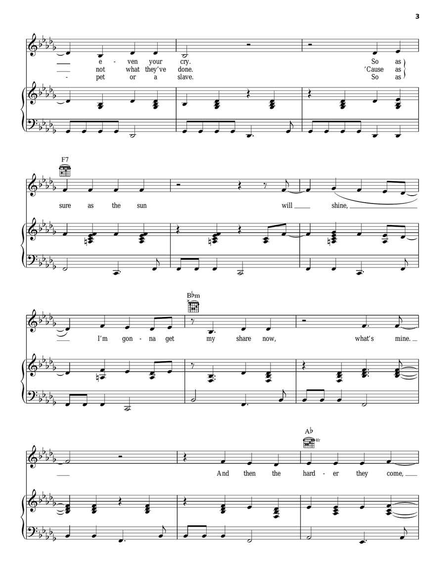 The Harder They Come Piano, Vocal, Guitar scores gallery preview page 3