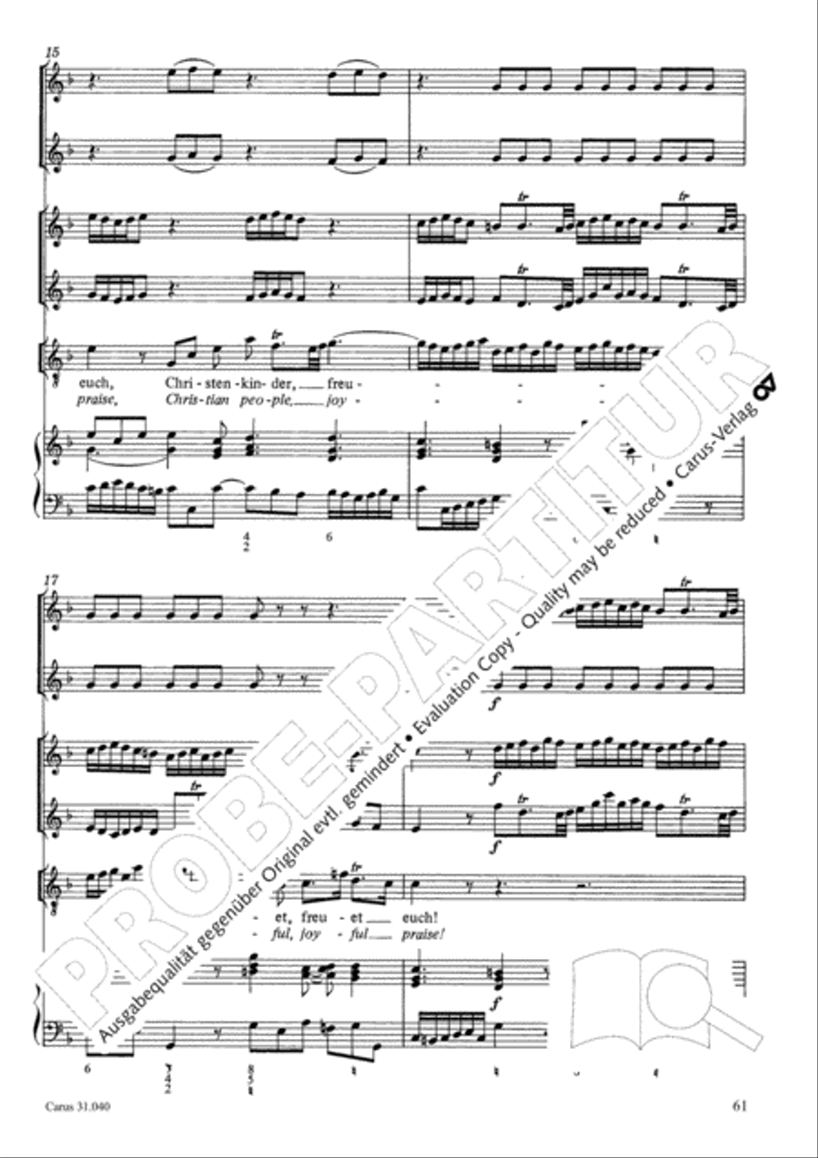 Christ was manifested for this purpose (Dazu ist erschienen der Sohn Gottes) ATB scores gallery preview page 62