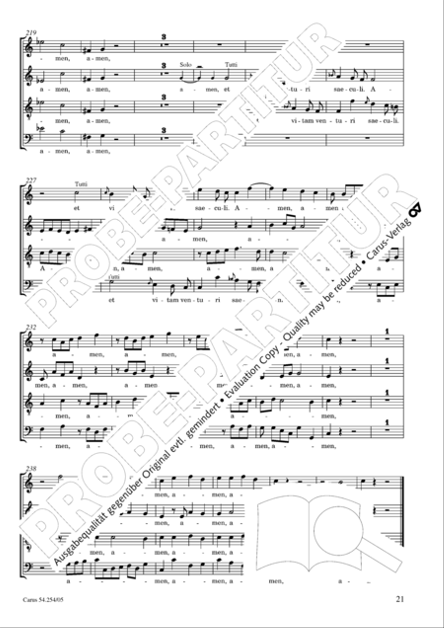 Missa Sancti Hieronymi 4-Part scores gallery preview page 22