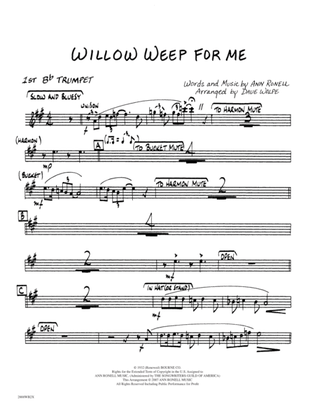 Willow Weep for Me: 1st B-flat Trumpet
