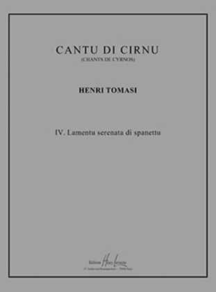 Book cover for Cantu di Cirnu No. 4 Lamentu serenata di spanettu