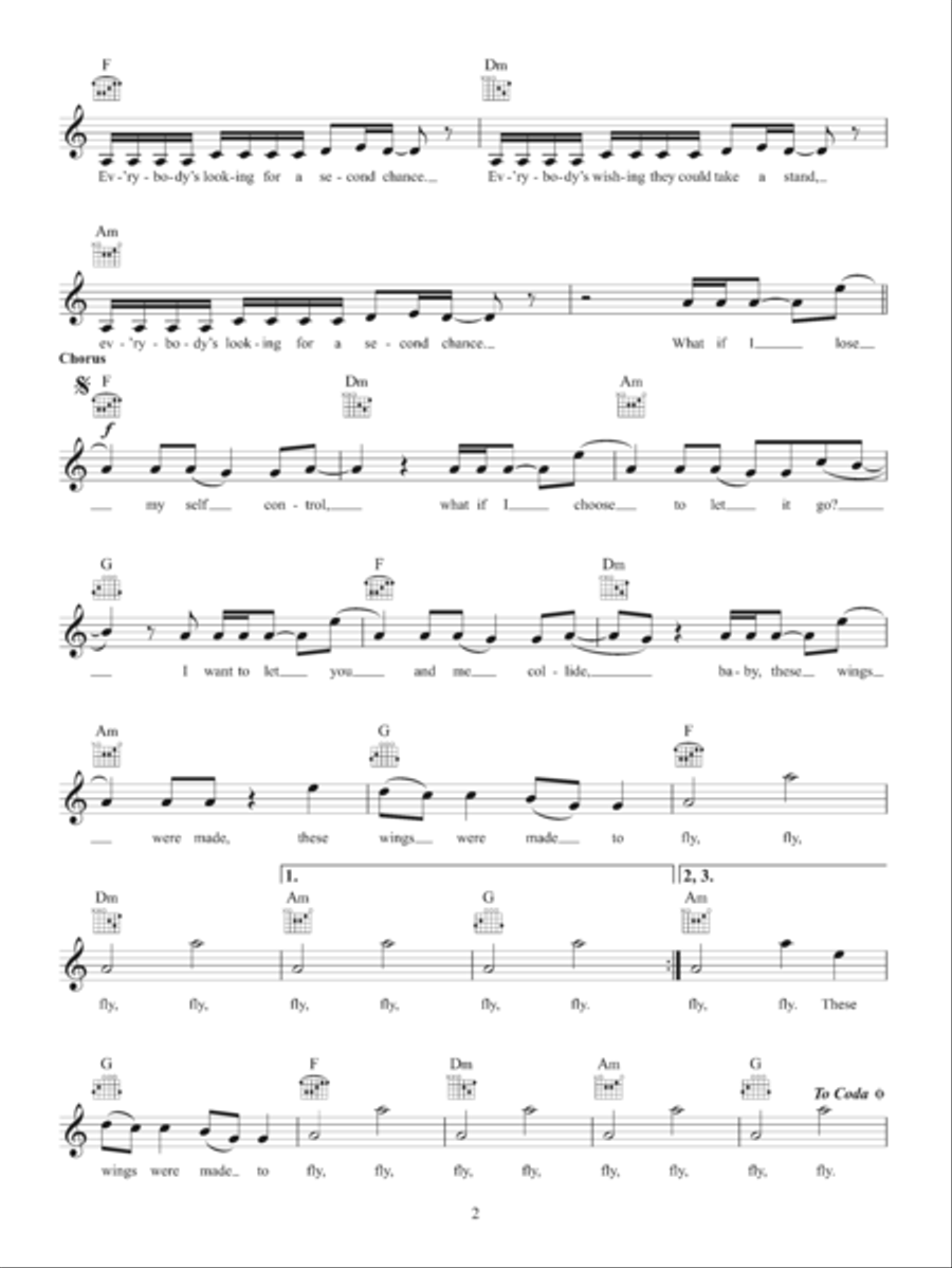 Wings Piano scores gallery preview page 2