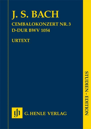 Book cover for Harpsichord Concerto No. 3 D Major
