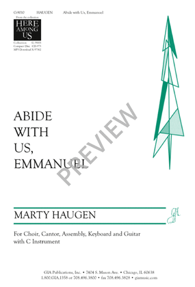 Book cover for Abide with Us, Emmanuel