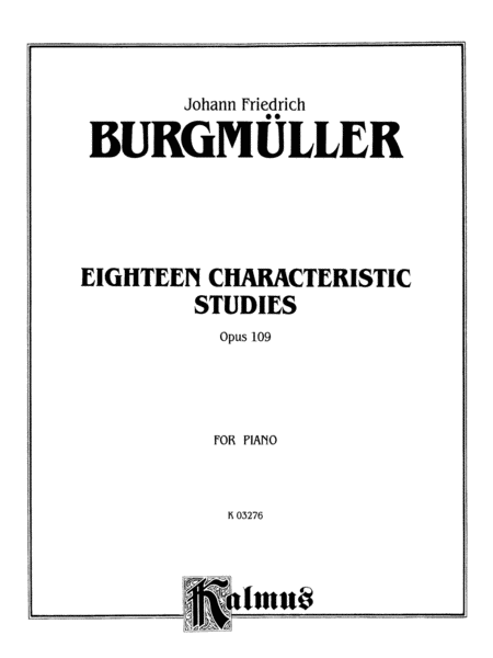 Eighteen Characteristic Studies, Op. 109