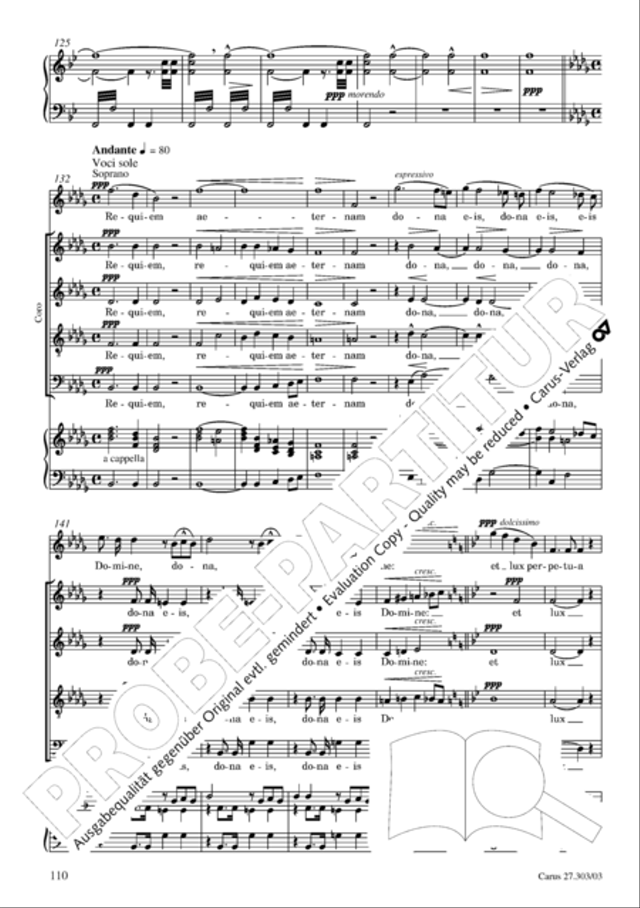 Messa da Requiem 4-Part scores gallery preview page 111