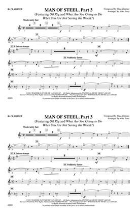 Book cover for Man of Steel, Part 3: 1st B-flat Clarinet