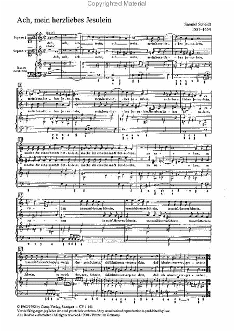 Ach, mein herzliebes Jesulein SSATB scores gallery preview page 2
