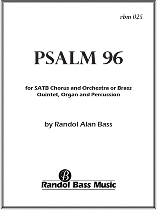 Book cover for Psalm 96 (Choral Score)