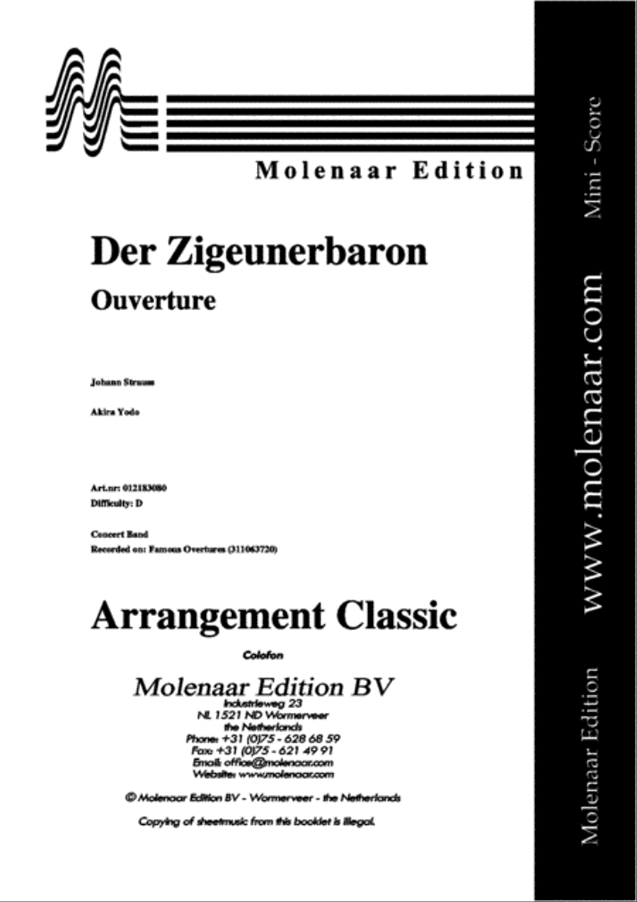 Der Zigeunerbaron Concert Band scores gallery preview page 2