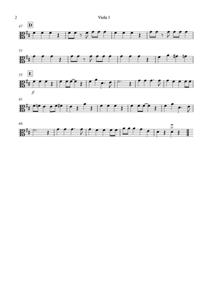 Jingle Bells (Jazzy Style!) for Viola Quartet image number null