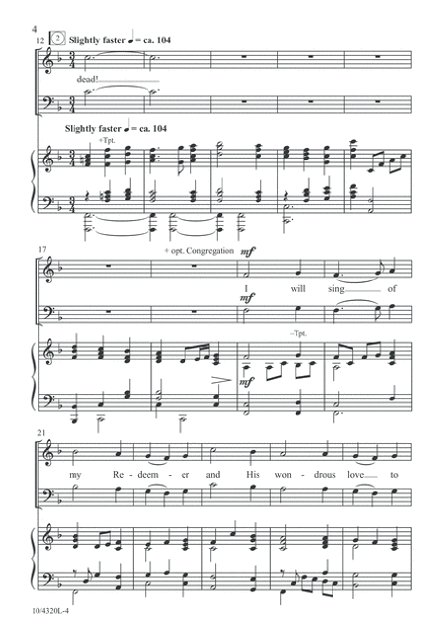My Redeemer's Love My Redeemer's Love 4-Part scores gallery preview page 4