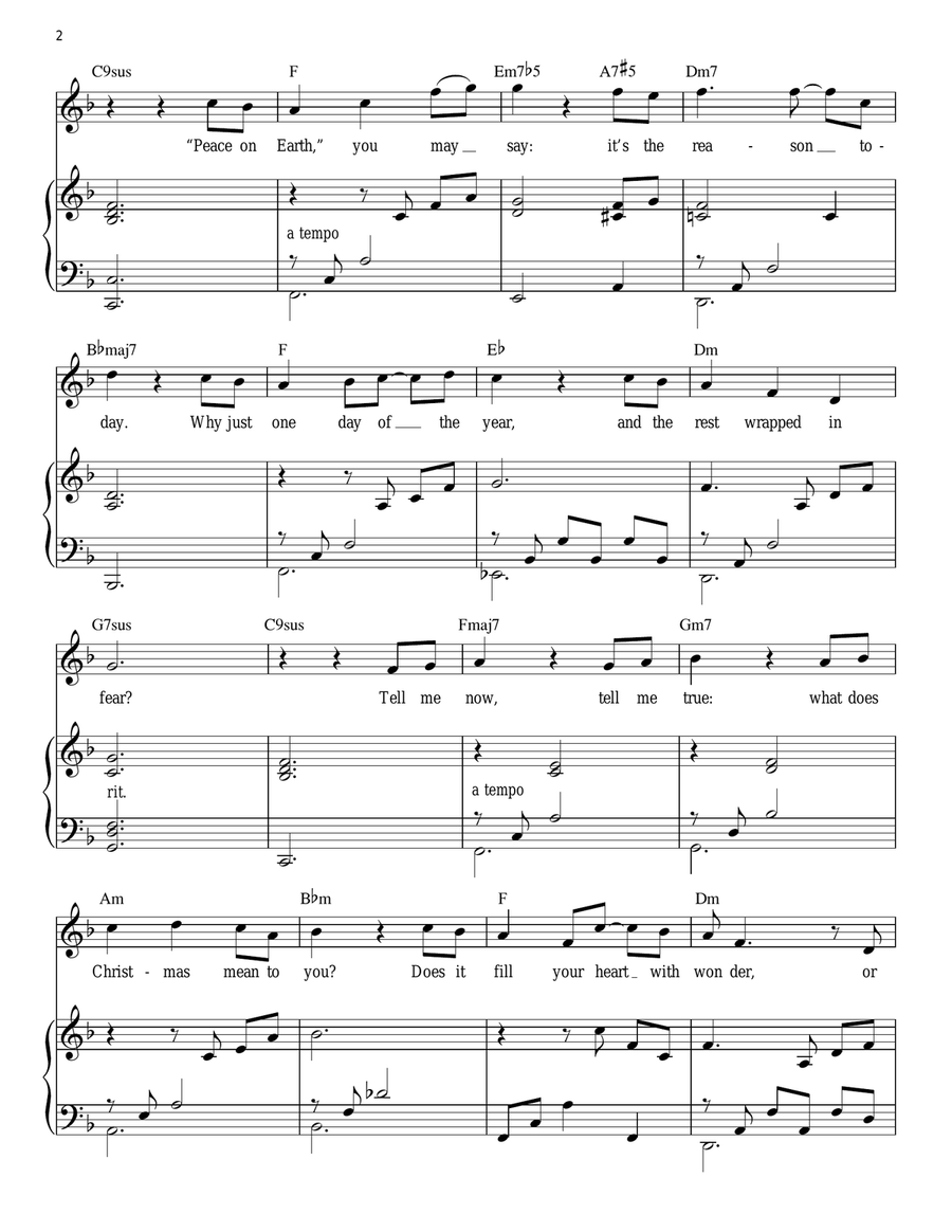 What Is Christmas? What Is Christmas? Piano Solo scores gallery preview page 2