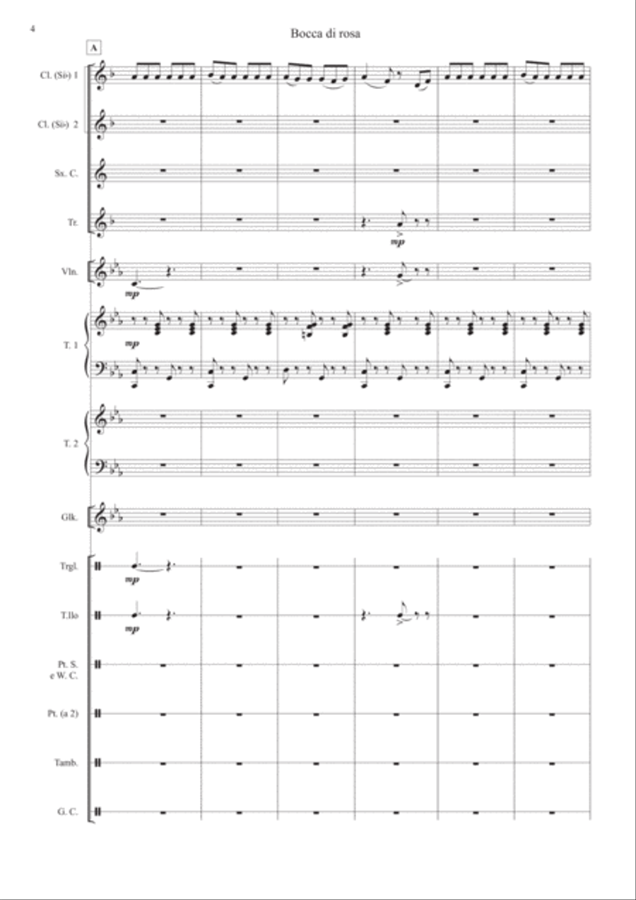 Bocca Di Rosa Small Ensemble scores gallery preview page 4