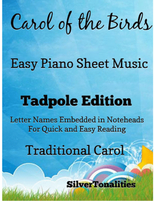 Book cover for Carol of the Birds Easy Piano Sheet Music 2nd Edition