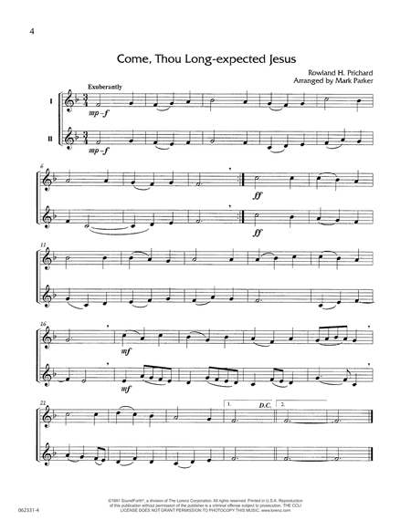 Instruments of Praise, Vol. 2: Clarinet/Trumpet - Insert only