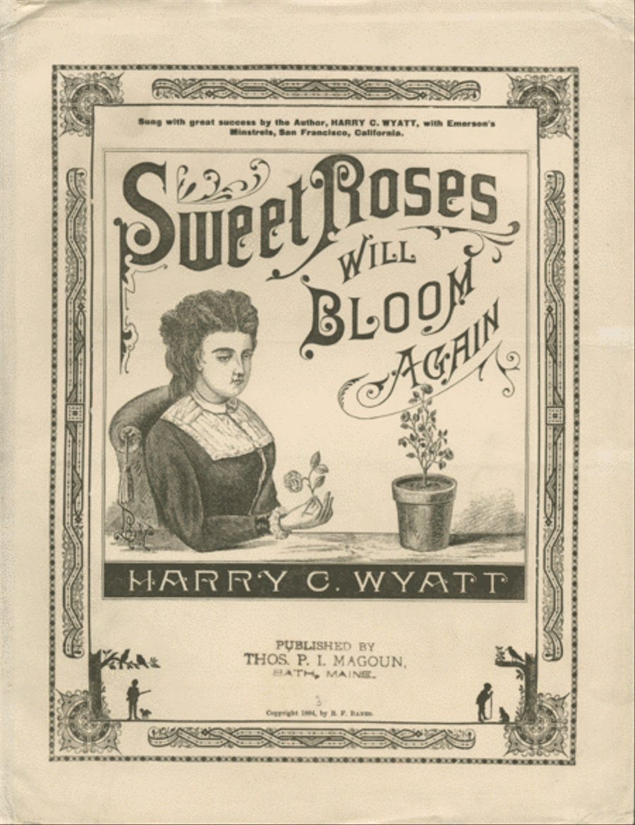 Sweet Roses Will Bloom Again. Song and Chorus Choir scores gallery preview page 1