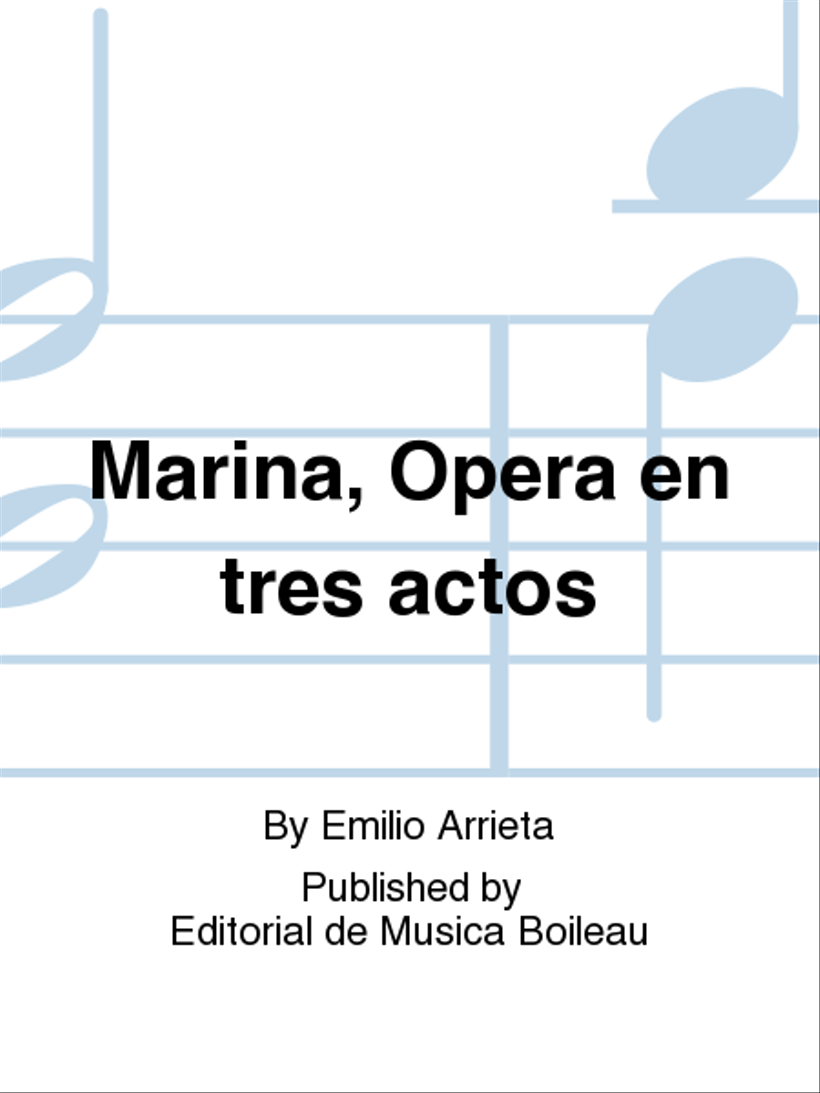 Marina, Opera en tres actos Voice Solo scores gallery preview page 1