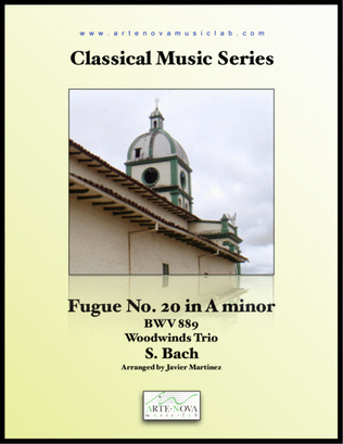 Fugue No. 20 in A minor BWV 889 - Woodwinds Trio
