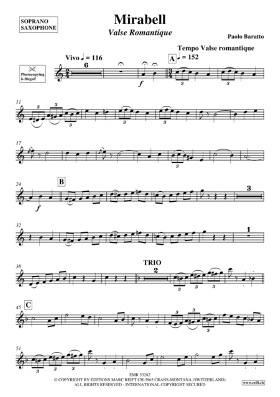 Mirabell Soprano Saxophone scores gallery preview page 2