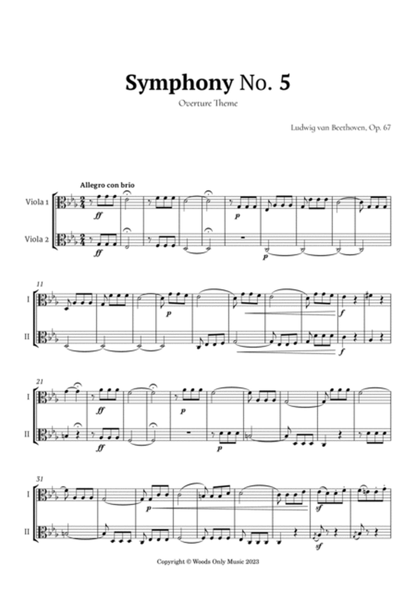 Symphony No. 5 by Beethoven for Viola Duet image number null