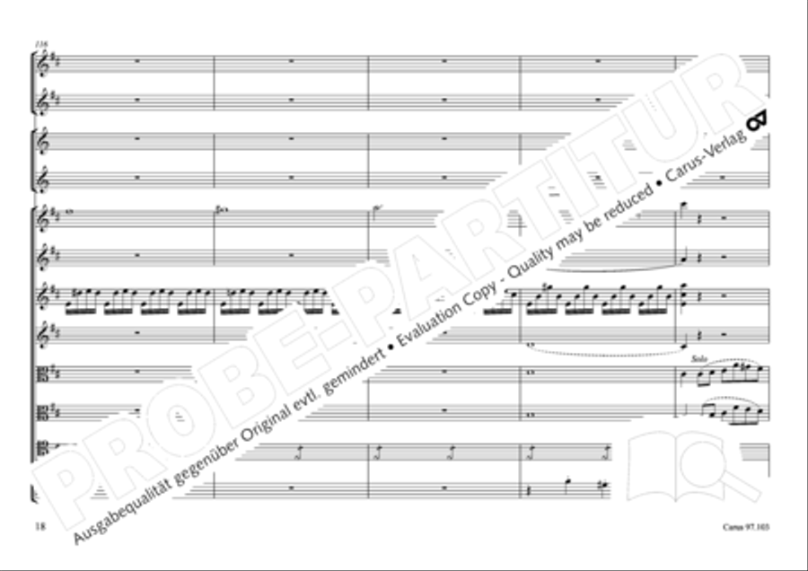 Concertone in D major Horn scores gallery preview page 19