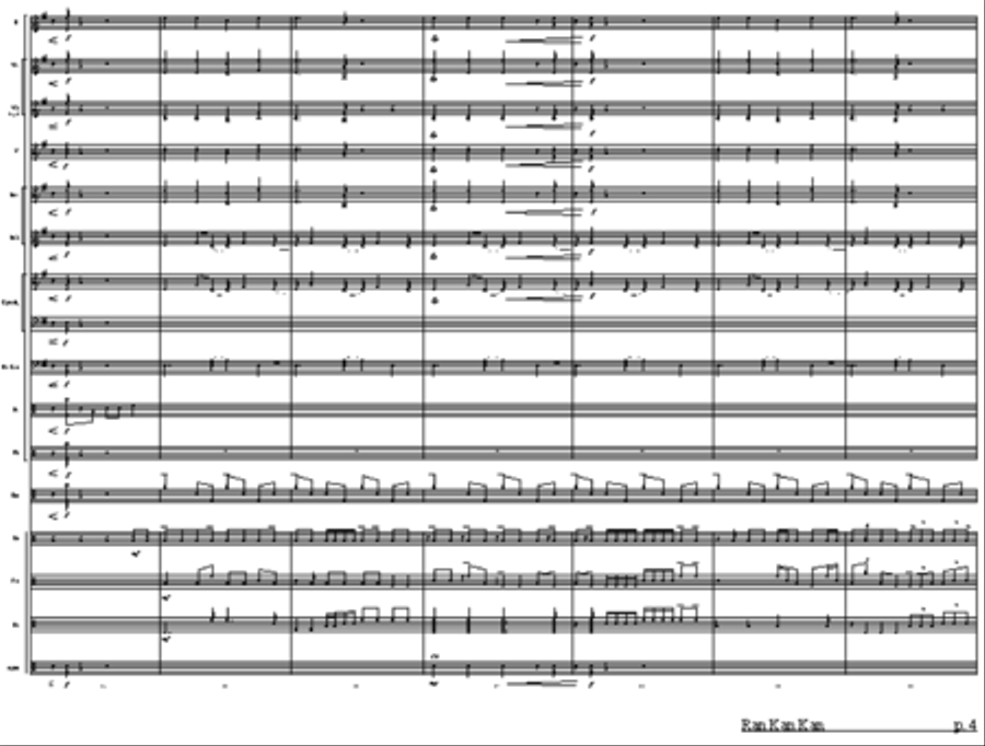 Ran Kan Kan Percussion scores gallery preview page 2