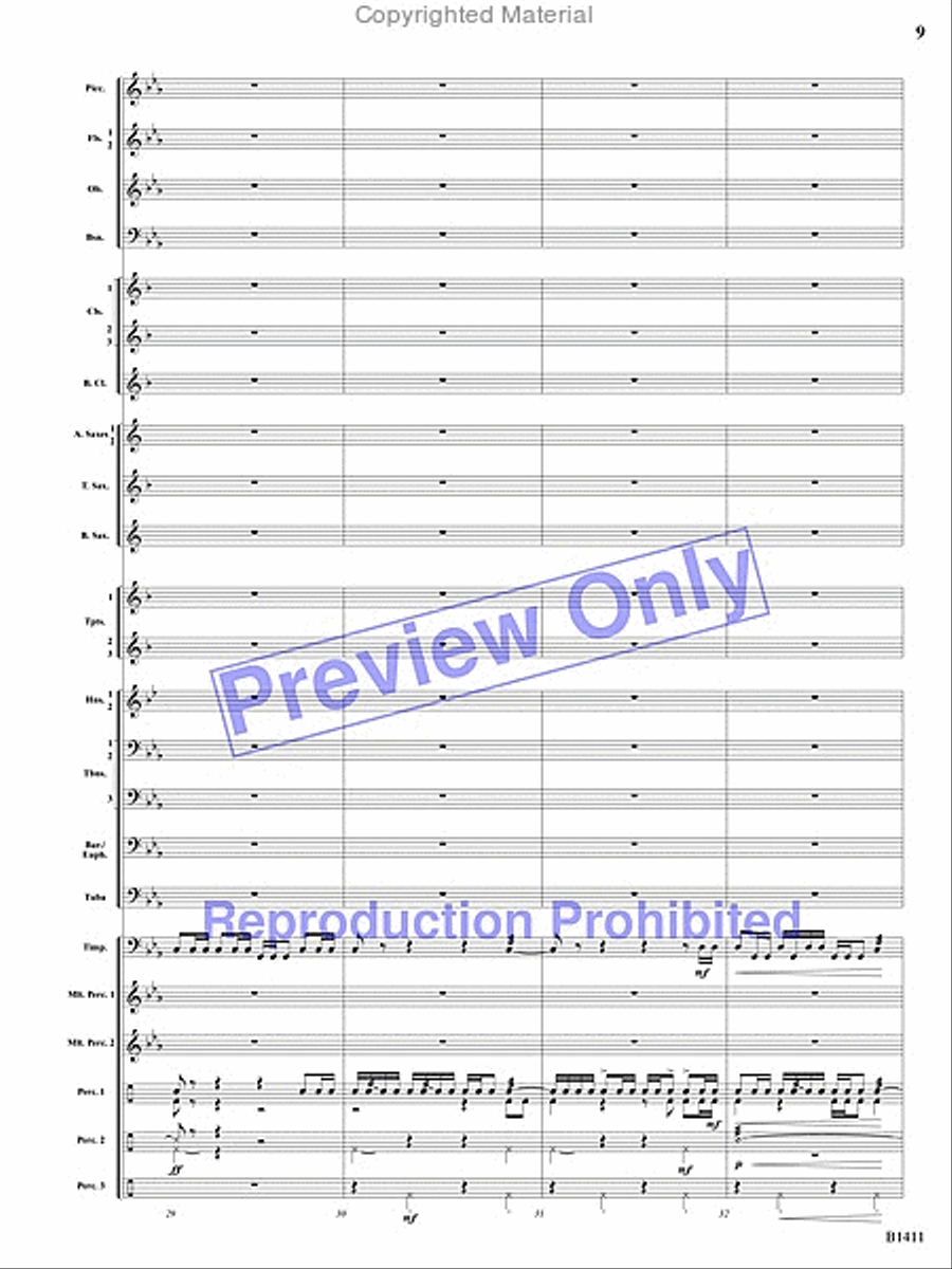Pirates! Pirates! Concert Band scores gallery preview page 49
