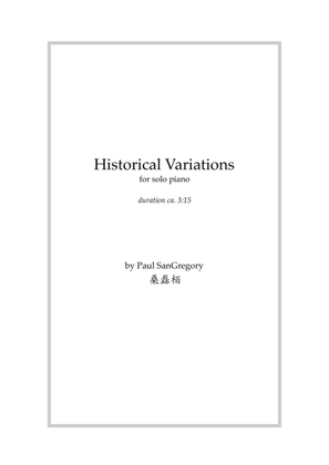"Historical Variations" (variations on Happy Birthday)